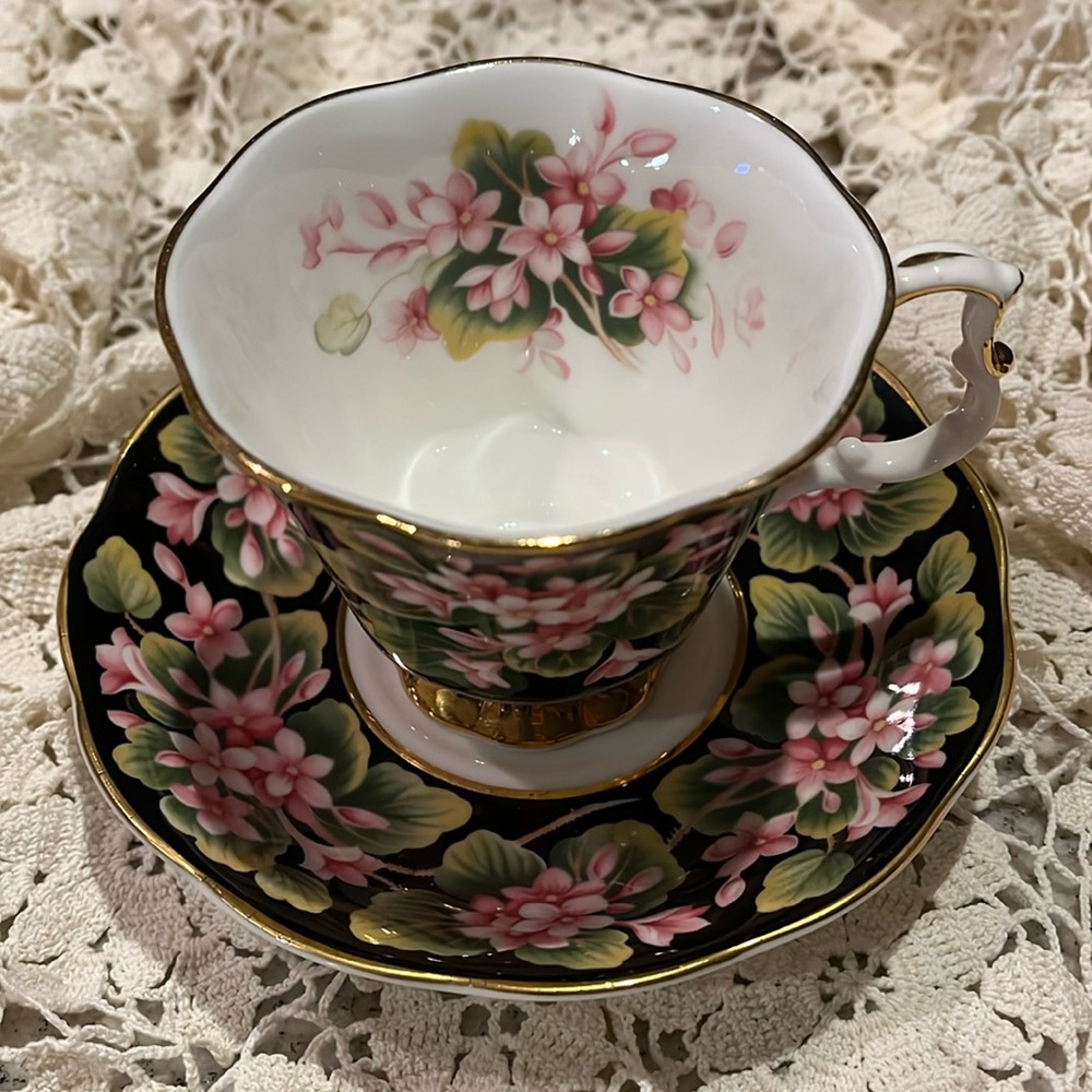 Royal Albert Provincial Flowers cup and saucer set “May Flower”